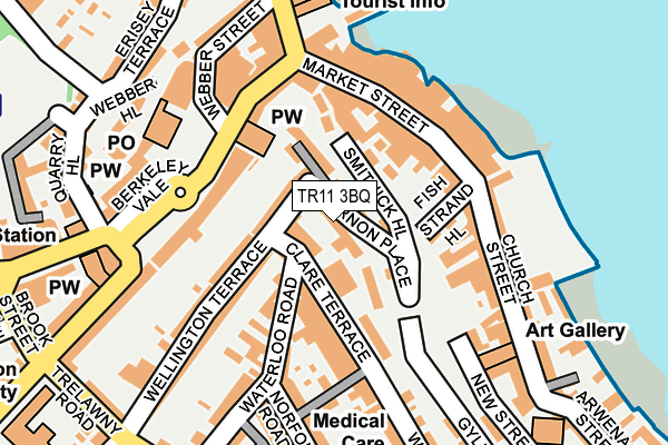TR11 3BQ map - OS OpenMap – Local (Ordnance Survey)