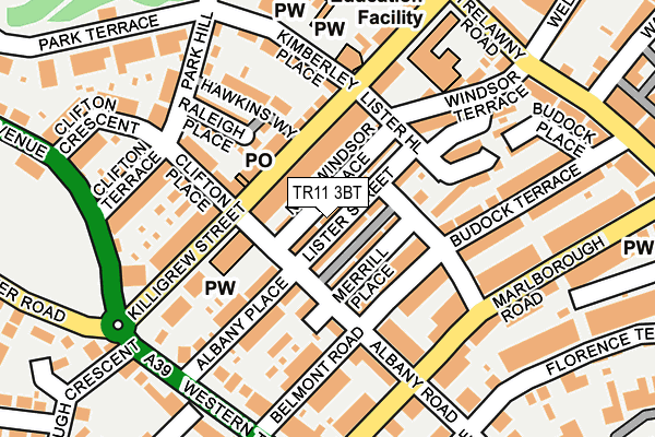 TR11 3BT map - OS OpenMap – Local (Ordnance Survey)
