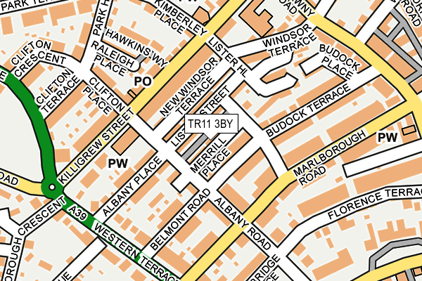 TR11 3BY map - OS OpenMap – Local (Ordnance Survey)