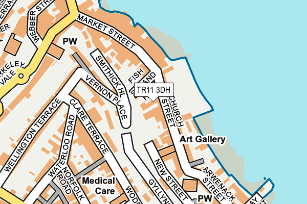 TR11 3DH map - OS OpenMap – Local (Ordnance Survey)