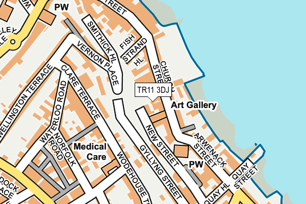 TR11 3DJ map - OS OpenMap – Local (Ordnance Survey)