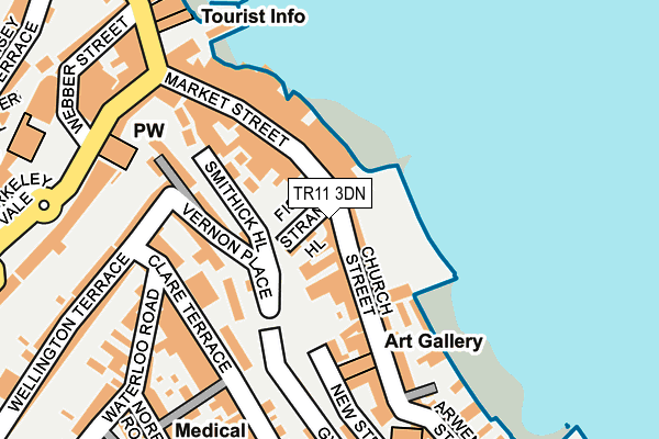 TR11 3DN map - OS OpenMap – Local (Ordnance Survey)