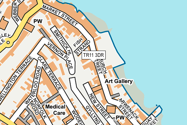 TR11 3DR map - OS OpenMap – Local (Ordnance Survey)