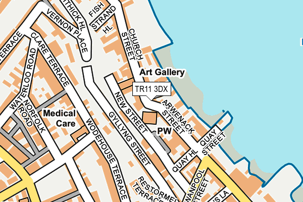 TR11 3DX map - OS OpenMap – Local (Ordnance Survey)