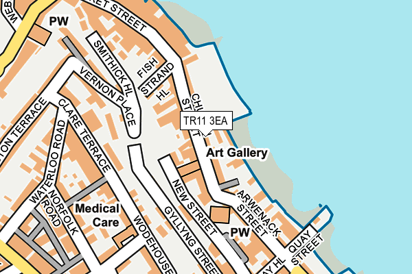 TR11 3EA map - OS OpenMap – Local (Ordnance Survey)
