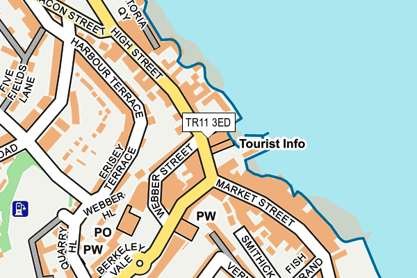 TR11 3ED map - OS OpenMap – Local (Ordnance Survey)