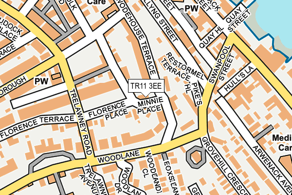 TR11 3EE map - OS OpenMap – Local (Ordnance Survey)