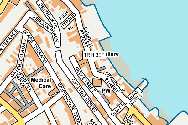 TR11 3EF map - OS OpenMap – Local (Ordnance Survey)