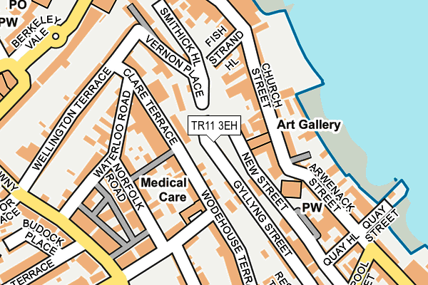 TR11 3EH map - OS OpenMap – Local (Ordnance Survey)