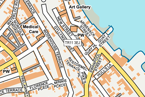 TR11 3EJ map - OS OpenMap – Local (Ordnance Survey)