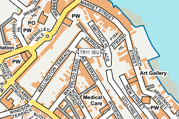 TR11 3EU map - OS OpenMap – Local (Ordnance Survey)