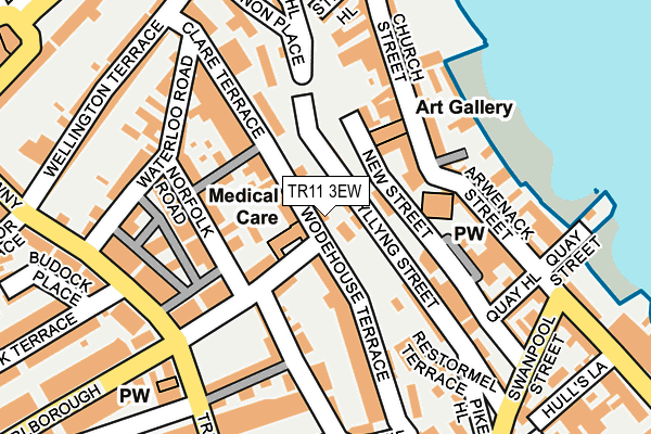 TR11 3EW map - OS OpenMap – Local (Ordnance Survey)