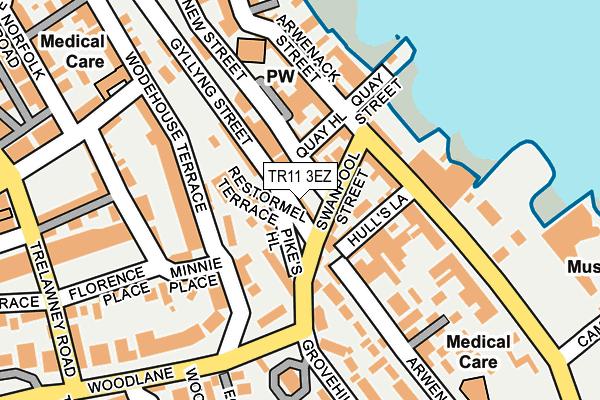 TR11 3EZ map - OS OpenMap – Local (Ordnance Survey)