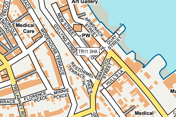 TR11 3HA map - OS OpenMap – Local (Ordnance Survey)