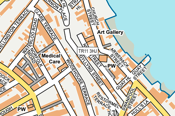 TR11 3HJ map - OS OpenMap – Local (Ordnance Survey)
