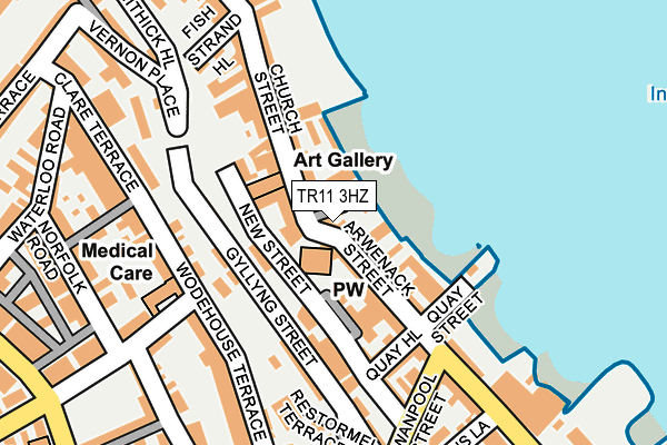 TR11 3HZ map - OS OpenMap – Local (Ordnance Survey)
