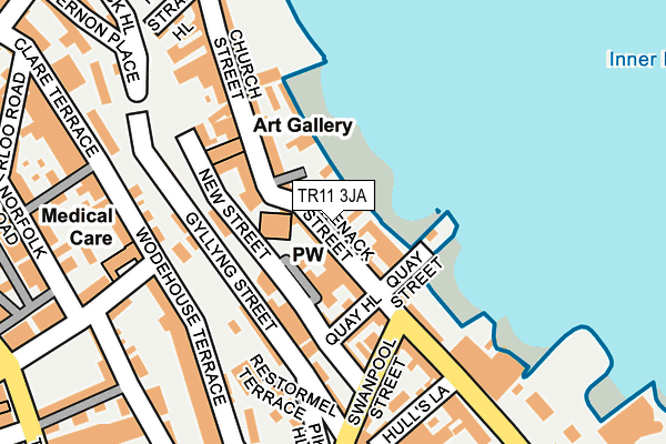 TR11 3JA map - OS OpenMap – Local (Ordnance Survey)
