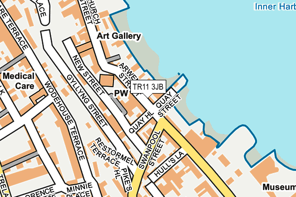 TR11 3JB map - OS OpenMap – Local (Ordnance Survey)
