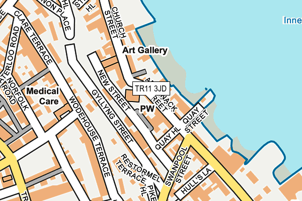 TR11 3JD map - OS OpenMap – Local (Ordnance Survey)