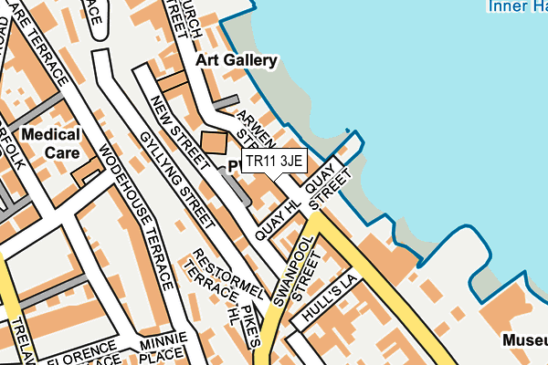 TR11 3JE map - OS OpenMap – Local (Ordnance Survey)