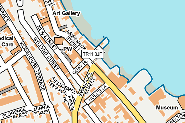 TR11 3JF map - OS OpenMap – Local (Ordnance Survey)