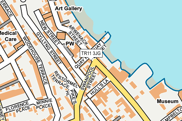 TR11 3JG map - OS OpenMap – Local (Ordnance Survey)