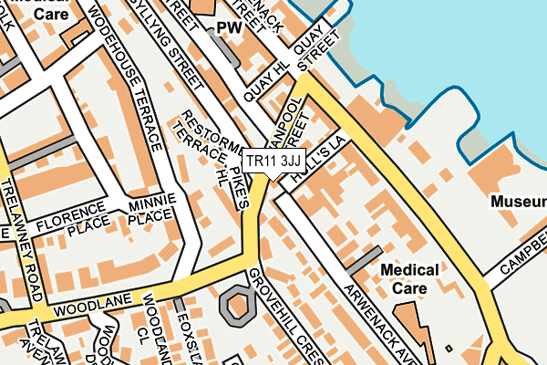 TR11 3JJ map - OS OpenMap – Local (Ordnance Survey)
