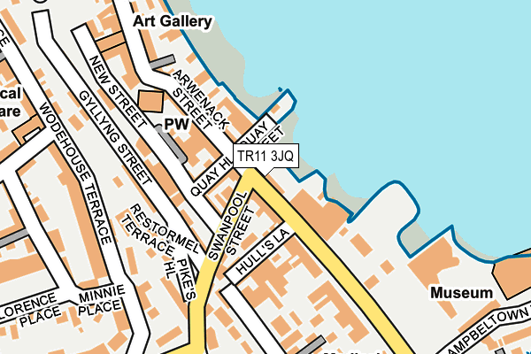 TR11 3JQ map - OS OpenMap – Local (Ordnance Survey)