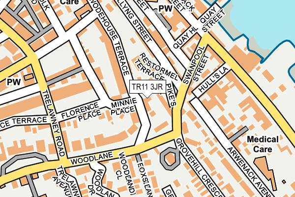 TR11 3JR map - OS OpenMap – Local (Ordnance Survey)
