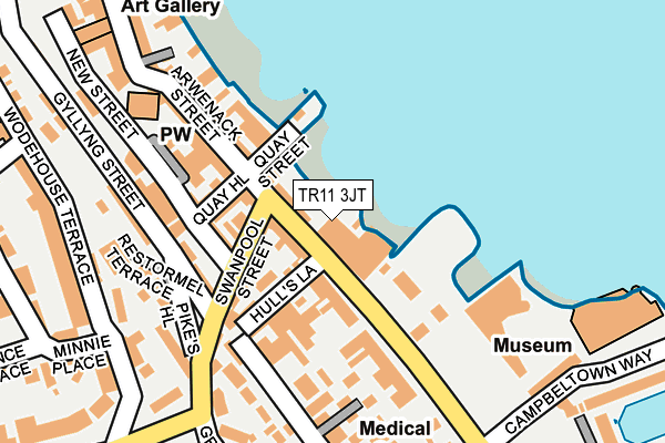 TR11 3JT map - OS OpenMap – Local (Ordnance Survey)
