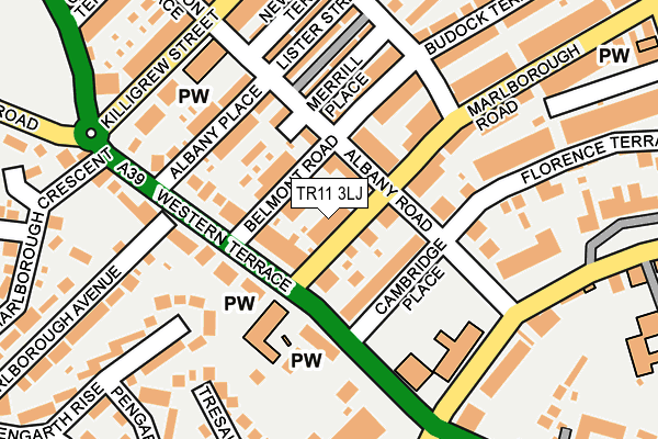 TR11 3LJ map - OS OpenMap – Local (Ordnance Survey)