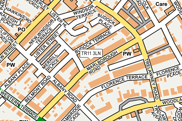 TR11 3LN map - OS OpenMap – Local (Ordnance Survey)