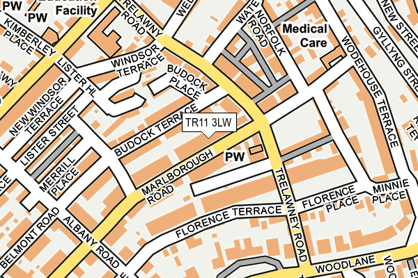 TR11 3LW map - OS OpenMap – Local (Ordnance Survey)