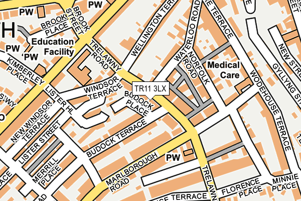 TR11 3LX map - OS OpenMap – Local (Ordnance Survey)