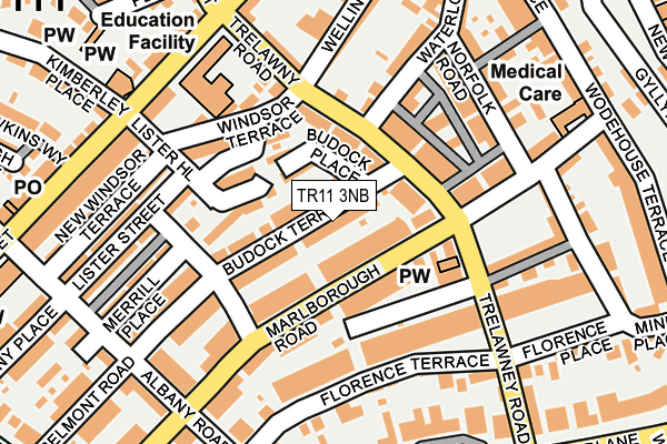 TR11 3NB map - OS OpenMap – Local (Ordnance Survey)