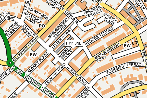 TR11 3NE map - OS OpenMap – Local (Ordnance Survey)