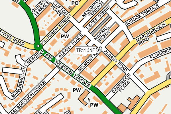 TR11 3NF map - OS OpenMap – Local (Ordnance Survey)