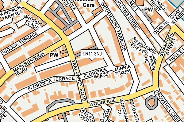 TR11 3NJ map - OS OpenMap – Local (Ordnance Survey)