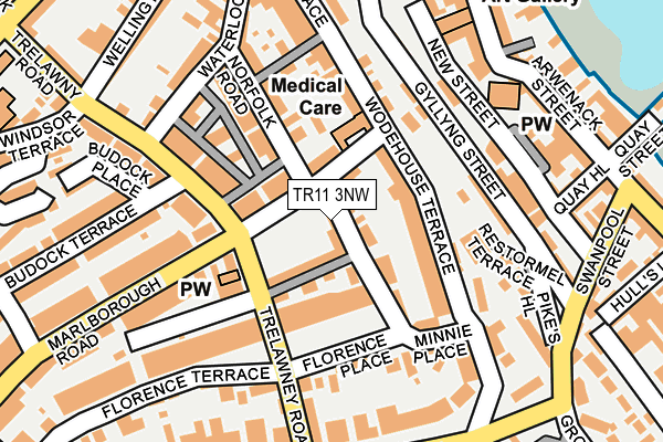 TR11 3NW map - OS OpenMap – Local (Ordnance Survey)