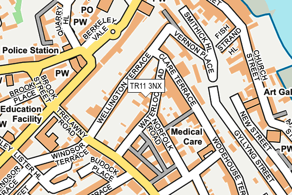 TR11 3NX map - OS OpenMap – Local (Ordnance Survey)