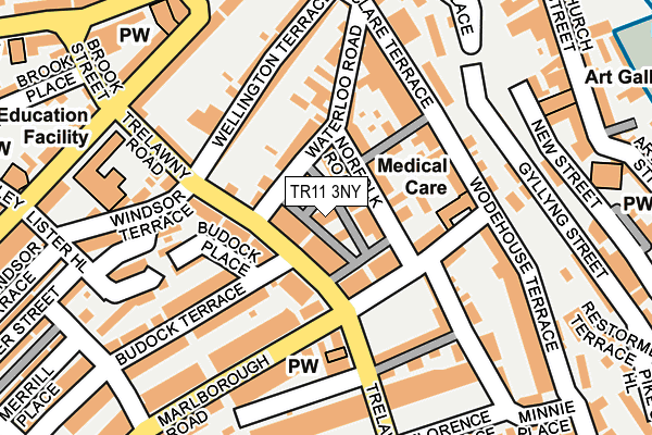 TR11 3NY map - OS OpenMap – Local (Ordnance Survey)