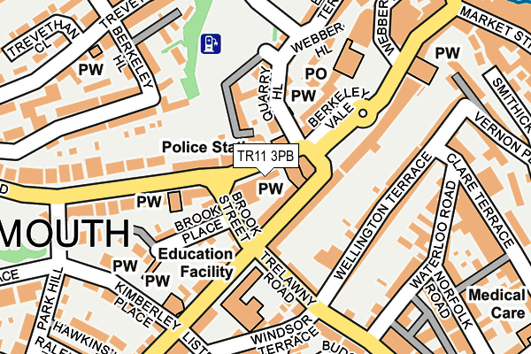 TR11 3PB map - OS OpenMap – Local (Ordnance Survey)