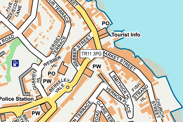 TR11 3PG map - OS OpenMap – Local (Ordnance Survey)