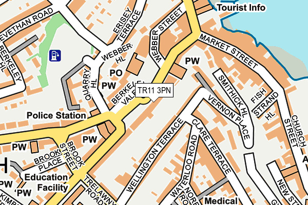 TR11 3PN map - OS OpenMap – Local (Ordnance Survey)