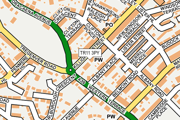 TR11 3PY map - OS OpenMap – Local (Ordnance Survey)