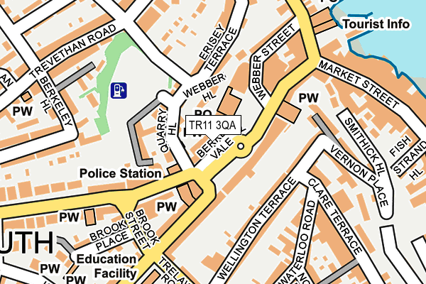 TR11 3QA map - OS OpenMap – Local (Ordnance Survey)