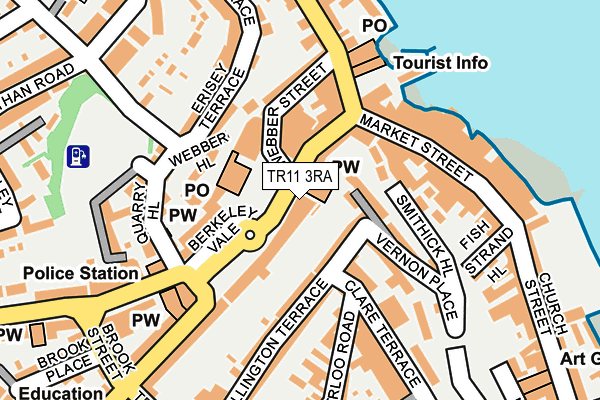 TR11 3RA map - OS OpenMap – Local (Ordnance Survey)