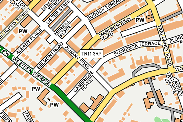 TR11 3RP map - OS OpenMap – Local (Ordnance Survey)