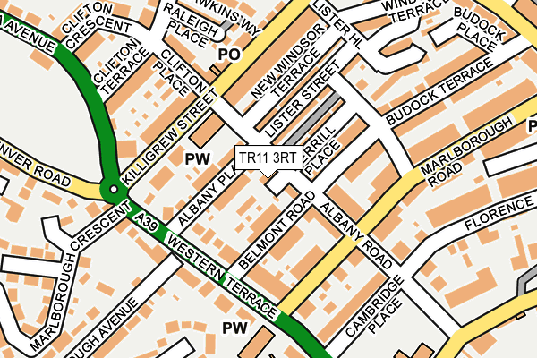 TR11 3RT map - OS OpenMap – Local (Ordnance Survey)