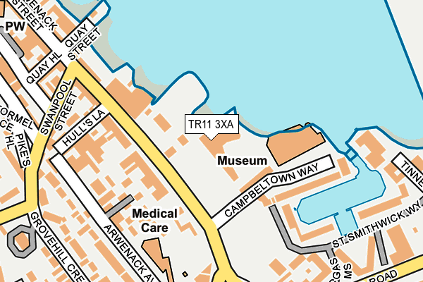 TR11 3XA map - OS OpenMap – Local (Ordnance Survey)